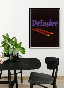Vintage poster Priester advertising for match company