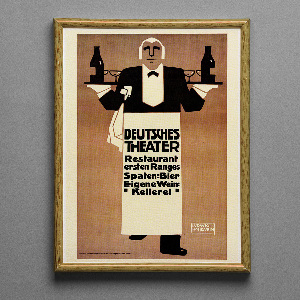 Vintage poster Deutches Theater Restaurant