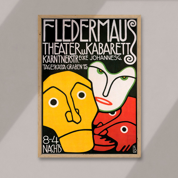 Wall art Fledermaus Kabarett und Theater