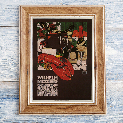 Wall art Wilhelm Mozer advertising