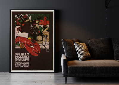 Wall art Wilhelm Mozer advertising