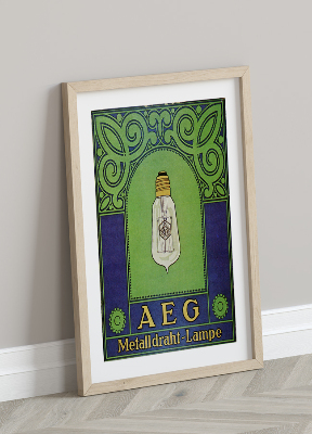 Wall art AEG Metalldraht Lampe