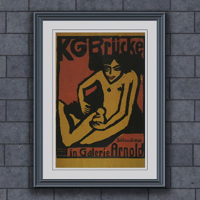 Wall art KG Brucke in Galerie Arnold exhibition