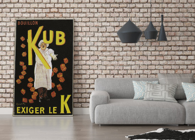 Wall art Bouillon Kub Exiger le K advertising for Julius Maggi et Cie