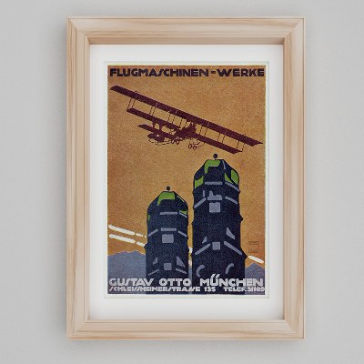 Wall art Flugmaschinen Werke Gustav Otto Munchen
