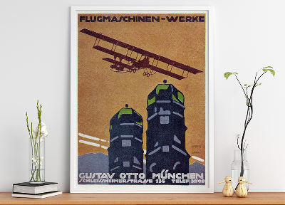 Wall art Flugmaschinen Werke Gustav Otto Munchen