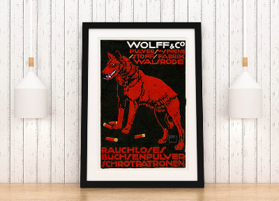 Wall art Wolff and Co advertising