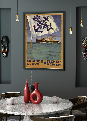 Wall art Calendar page for Norddeutscher Lloyd Bremen II