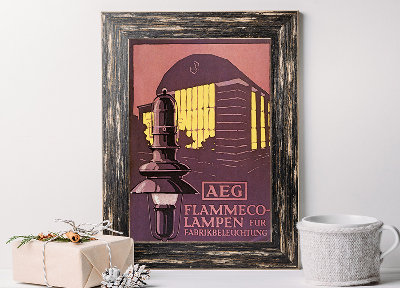 Wall art AEG Flammeco Lampen fur Fabrikbeleuchtung brochure cover