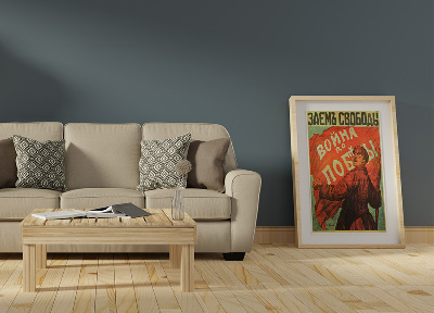 Canvas poster Freedom Loan War Until Victory