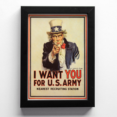 Canvas poster I Want You for the US Army