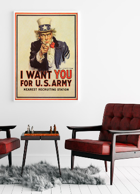 Canvas poster I Want You for the US Army