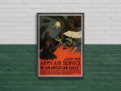 Canvas poster Join the Army Air Service Be an American Eagle