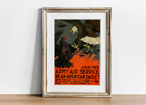 Canvas poster Join the Army Air Service Be an American Eagle