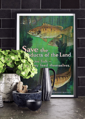 Canvas poster Save the Products of the Land They Feed Themselves