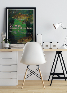 Canvas poster Save the Products of the Land They Feed Themselves