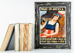 Canvas poster Wake Up America