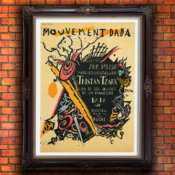 Canvas poster Mouvement Dada