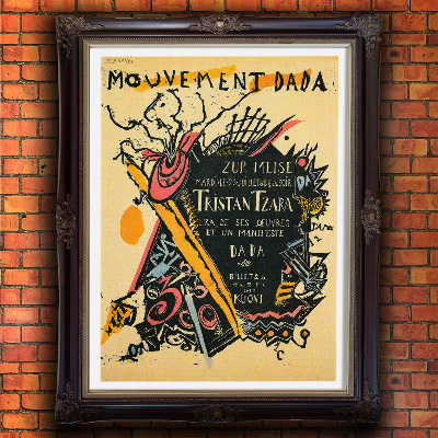 Canvas poster Mouvement Dada