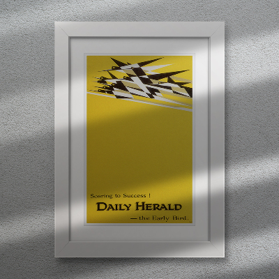 Canvas poster Soaring to Success Daily Herald the Early Bird advertising