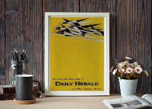 Canvas poster Soaring to Success Daily Herald the Early Bird advertising