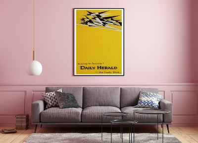 Canvas poster Soaring to Success Daily Herald the Early Bird advertising