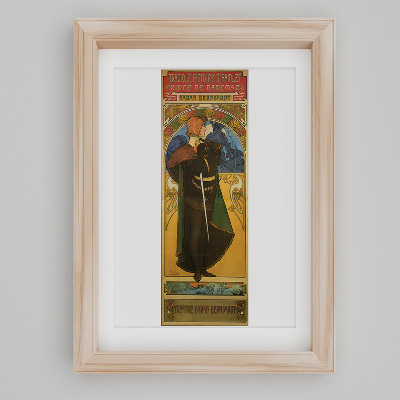 Canvas poster Hamlet Sarah Bernhardt