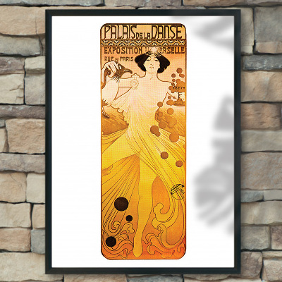 Canvas poster Palais de la Danse Exposition Universelle