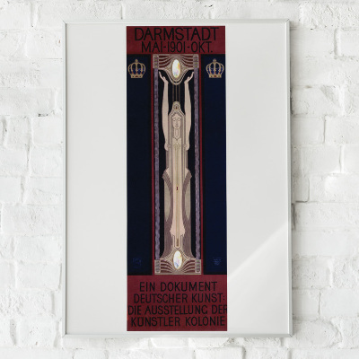 Canvas poster Darmstadt Mai 1901 Okt