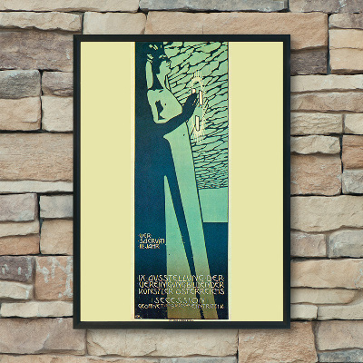 Canvas poster IX Exhibition Painters of the Vienna Secession