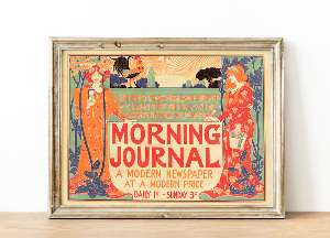 Poster Morning Journal A Modern Newspaper at a Modern Price