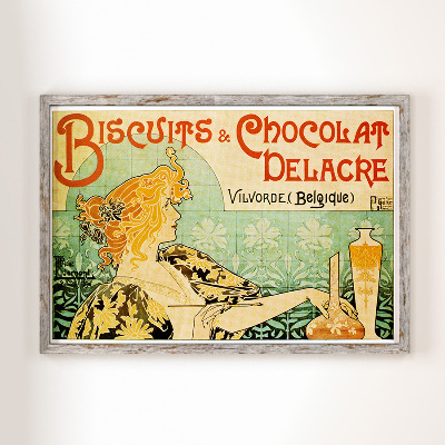 Poster Biscuits and Chocolat Delacre