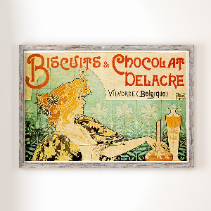 Poster Biscuits and Chocolat Delacre