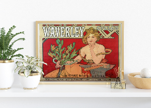 Vintage poster Waverley Cycles