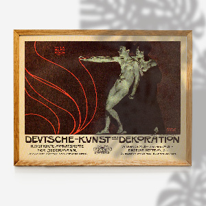 Vintage poster German Art and Decoration