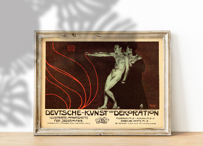 Vintage poster German Art and Decoration