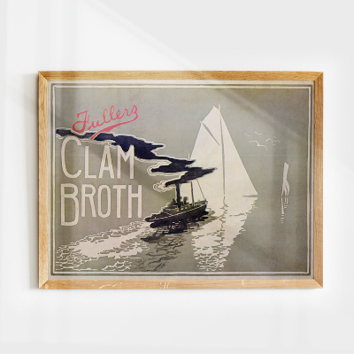 Vintage poster Fullers Clam Broth