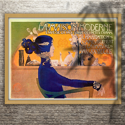 Vintage poster La Maison Moderne