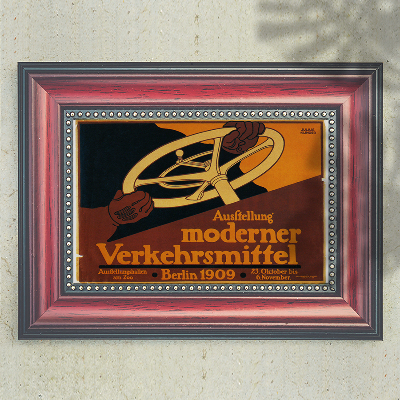 Wall art Ausstellung moderner Verkehrsmittel