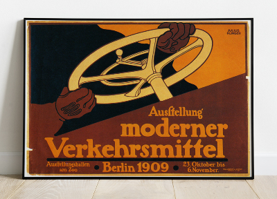 Wall art Ausstellung moderner Verkehrsmittel