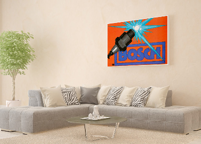 Wall art Bosch spark plugs