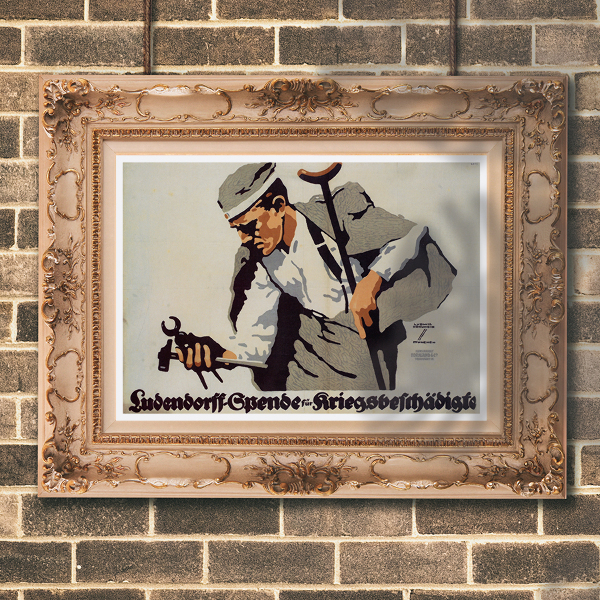 Canvas poster Ludendorff Spende fur Kriegsbeschadigte