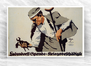 Canvas poster Ludendorff Spende fur Kriegsbeschadigte