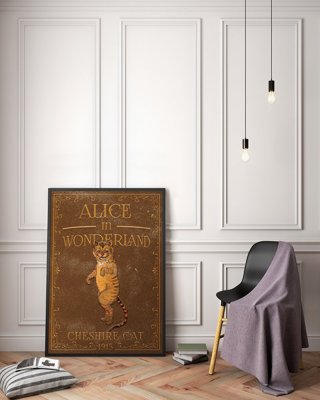 Wall art Alice in Wonderland Cheshire Cat