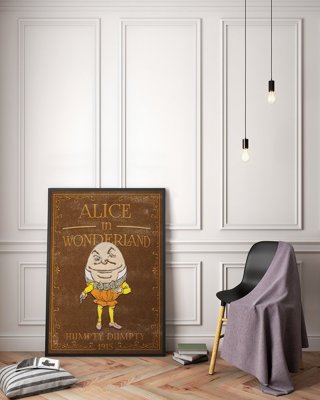 Wall art Alice in Wonderland Humpty Dumpty
