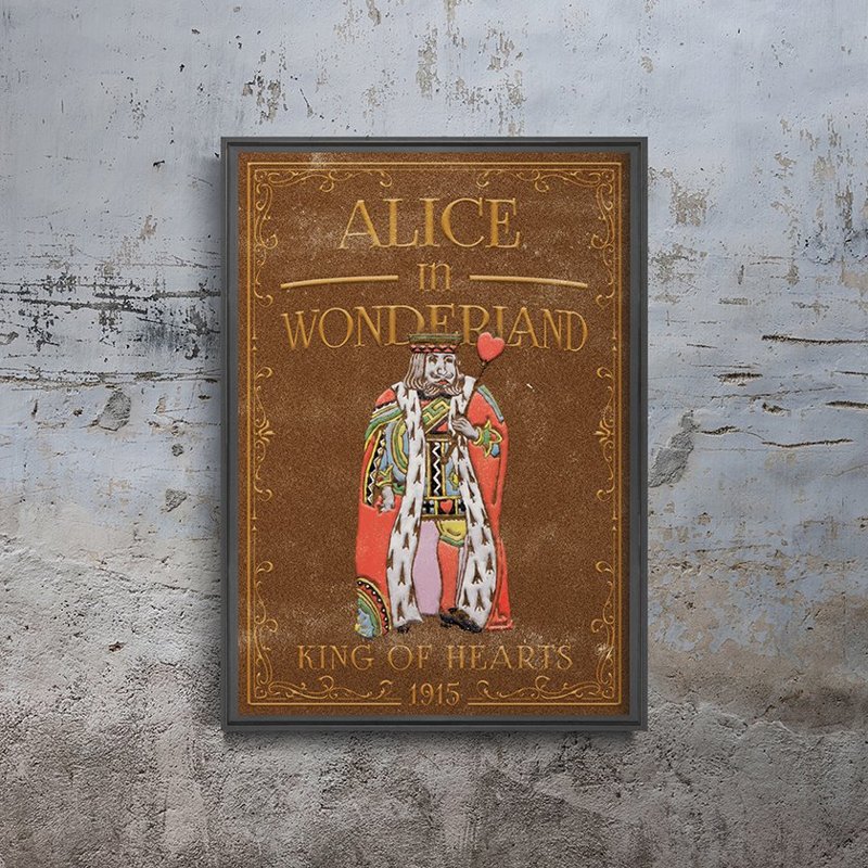 Wall art Alice in Wonderland King of Hearts