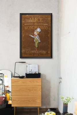 Wall art Alice in Wonderland Mad Hatter