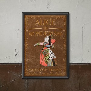 Wall art Alice in Wonderland Queen of Hearts