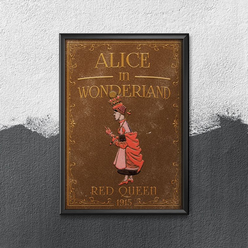 Wall art Alice in Wonderland Red Queen