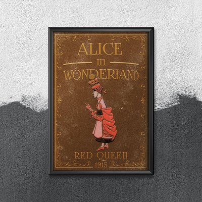 Wall art Alice in Wonderland Red Queen